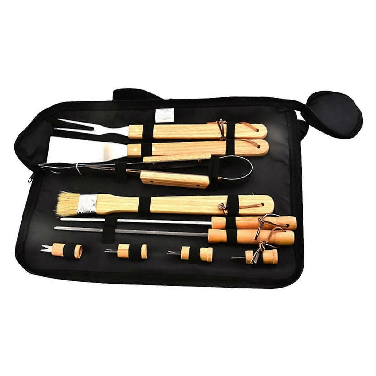 Barbecue Tool Set for Outdoor Grill Camping Cooking Utensils Metal Ref: 5213