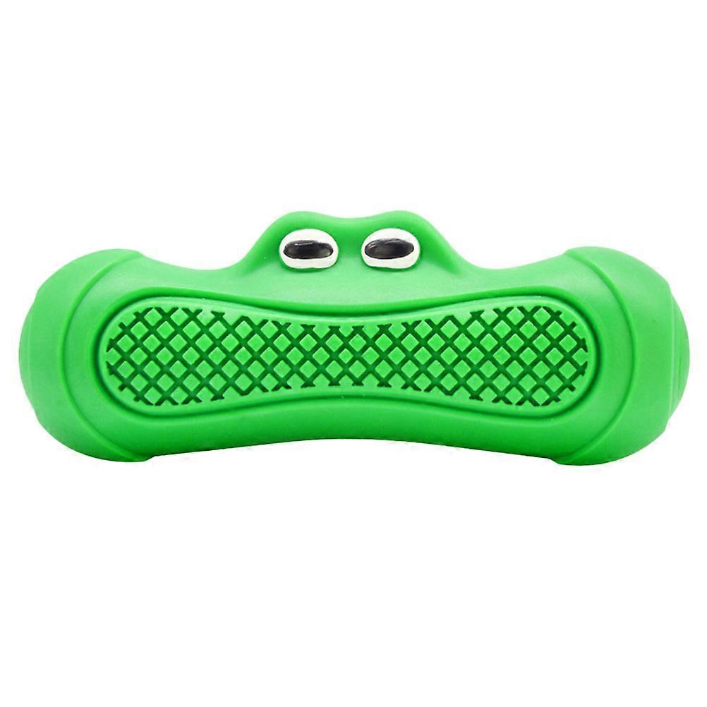 Green Rubber Dog Interactive Toy for Pet Use Lightweight Floating Design 1 Piece