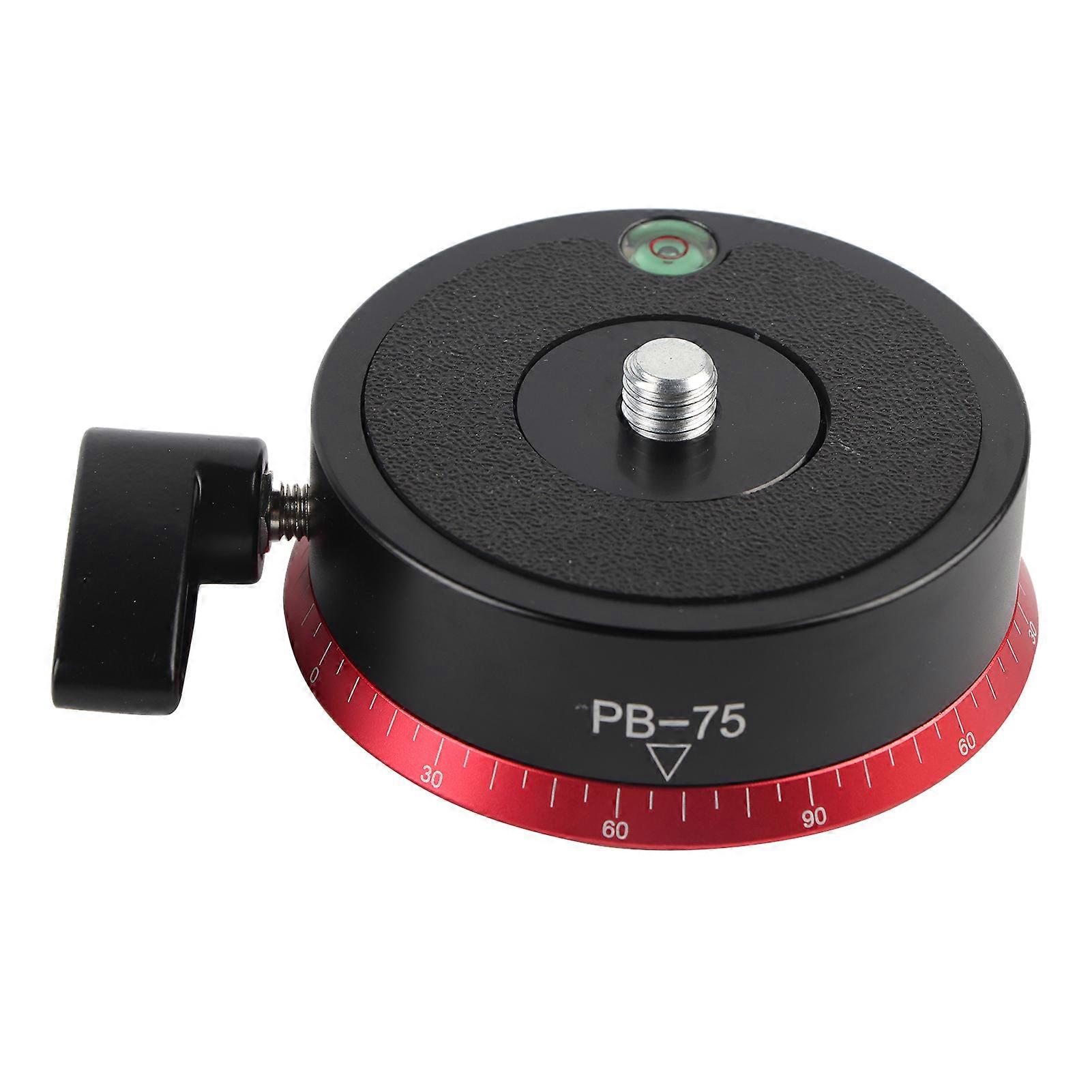 Aluminum Alloy Panorama Ball Tripod Head with Bubble Level 3/8 Inch Screw for Camera Mounting and Precise Positioning