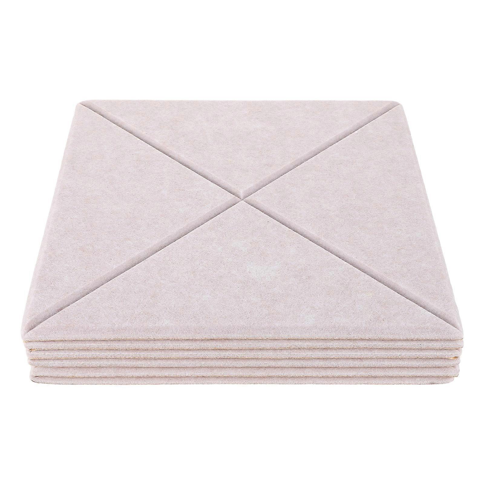 Self-Adhesive Sound Absorbing Panel Home Studio Noise Reduction Polyester Fiber Sound Insulation 6Pcs