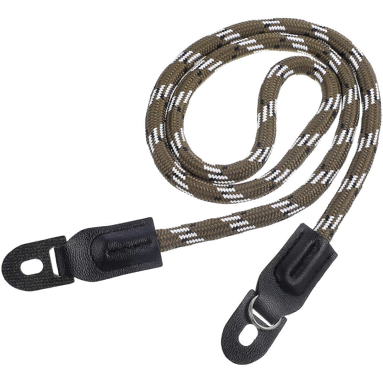 Quick Detachment Camera Neck Strap Dslr Camera Professional Photographers Green and White Adjustable Length 1Set