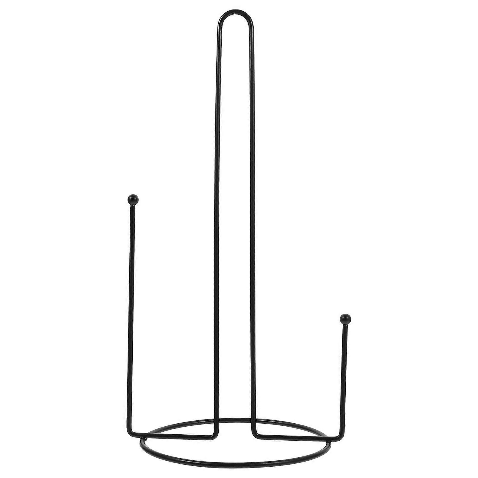 Paper Towel Holders Iron Napkin Paper Holder Kitchen Use Sturdy Flat-Bottom Design Vertical 12.6X6.5X6.5in Easy Access to Rolls 1Pcs