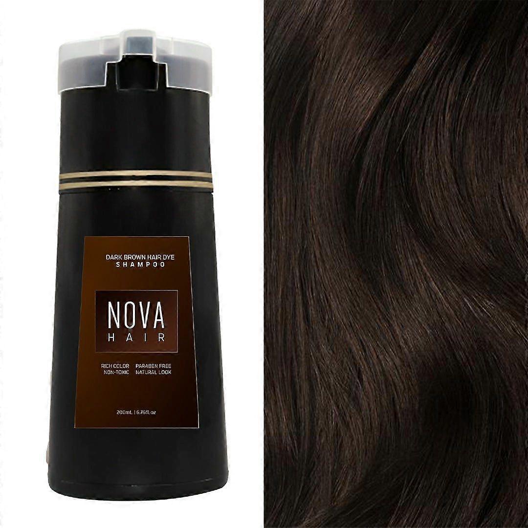 Dark Brown, Nova Color-Replenishing Shampoo, Fast-Acting Color-Replenishing Shampoo, (Unisex)