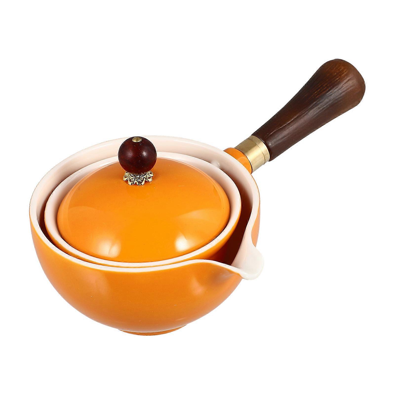 Household Kettle Ceramic Kettle Retro Design Friends Home Use 15.5X11X9CM Water Heating 1Pcs