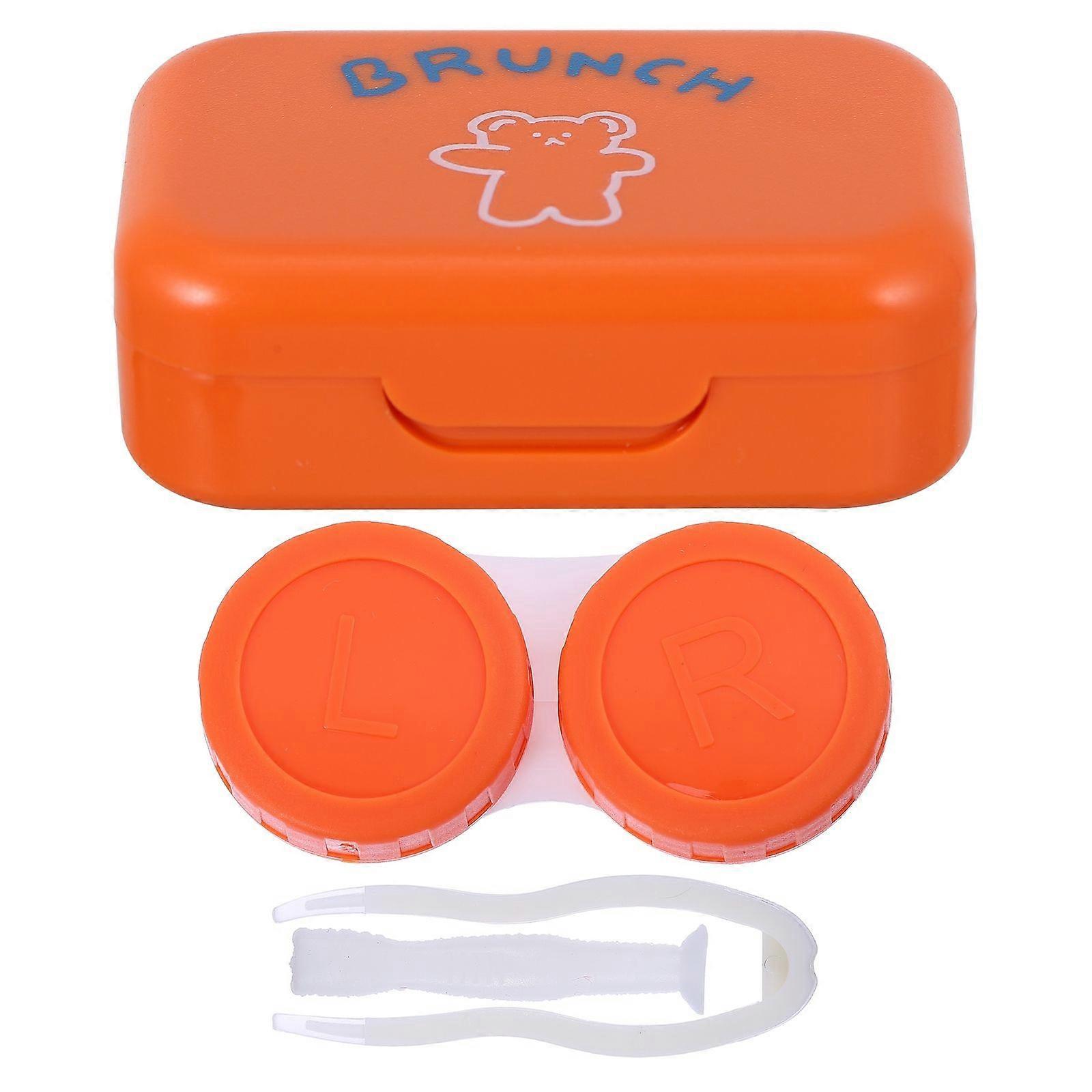 Lens Travel Case Lenses Boxes For Users Outdoor Activities 6.5X4.5X2CM Simple 4Pcs