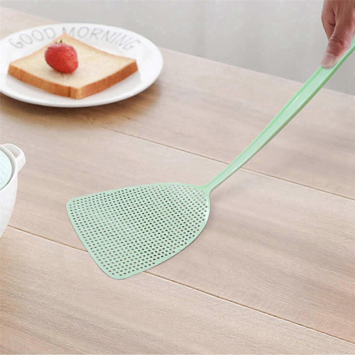 Fly Swatter 20 Pack Plastic Long Handle Fly Swat Manual Swat Control for Flies and Mosquito Multi-Co