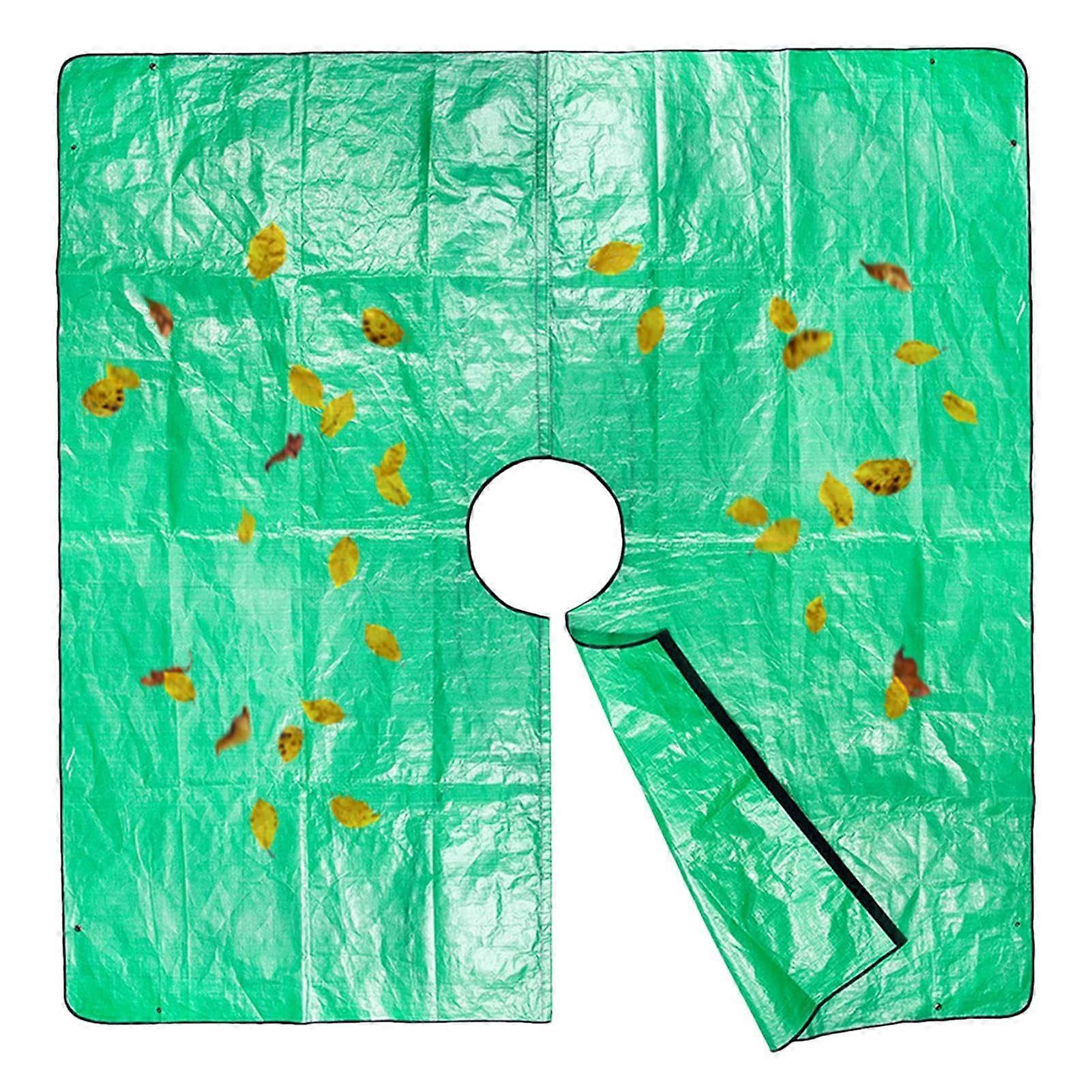 Landscape Tarpaulin With 12-Inch Hole For Shrub Cutting Topiary Mat Pruning Tarpaulin Four Corner Buckles For Standing