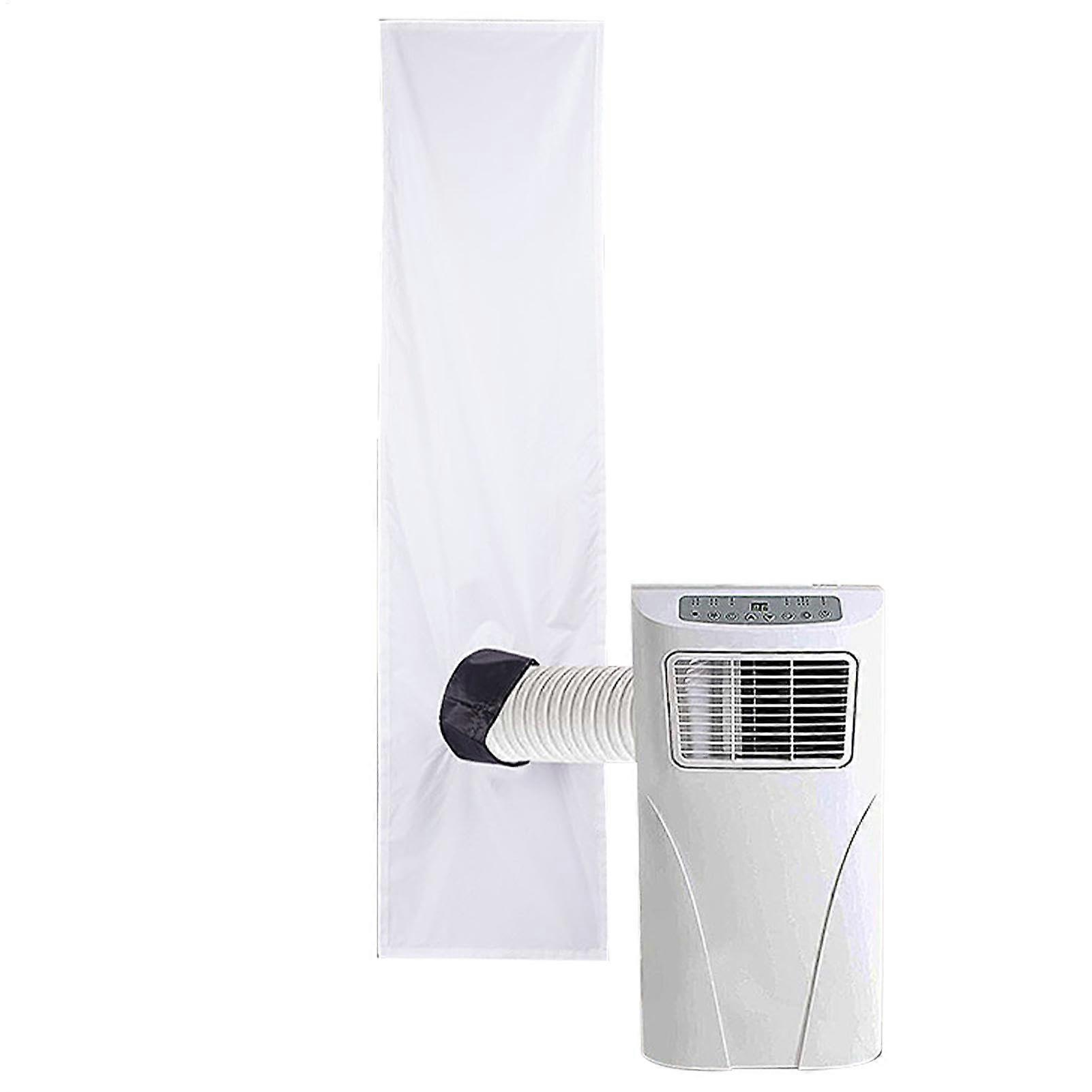 AC Window Vent Set, Portable Waterproof Window Seal Cloth, Universal AC Noise Barrier, 2m Sealing Accessory