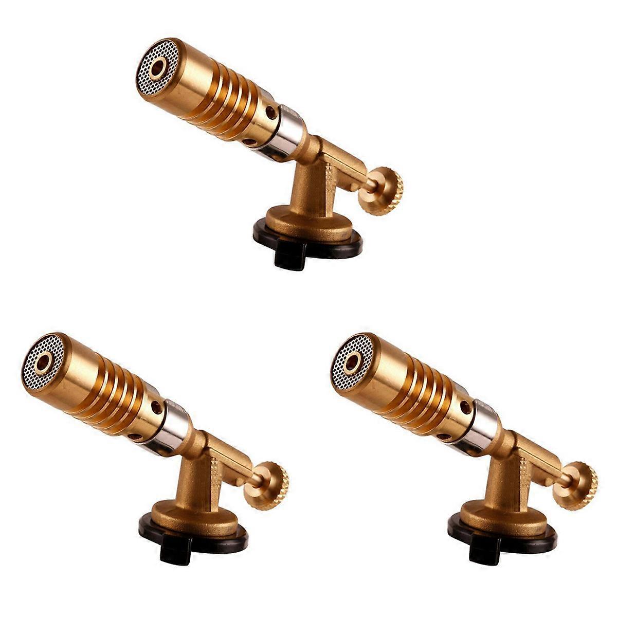 3X Gas Burner Welding Torch Portable Gas Torch Blowtorch Copper High Temperature Brass Mapp Gas Torc