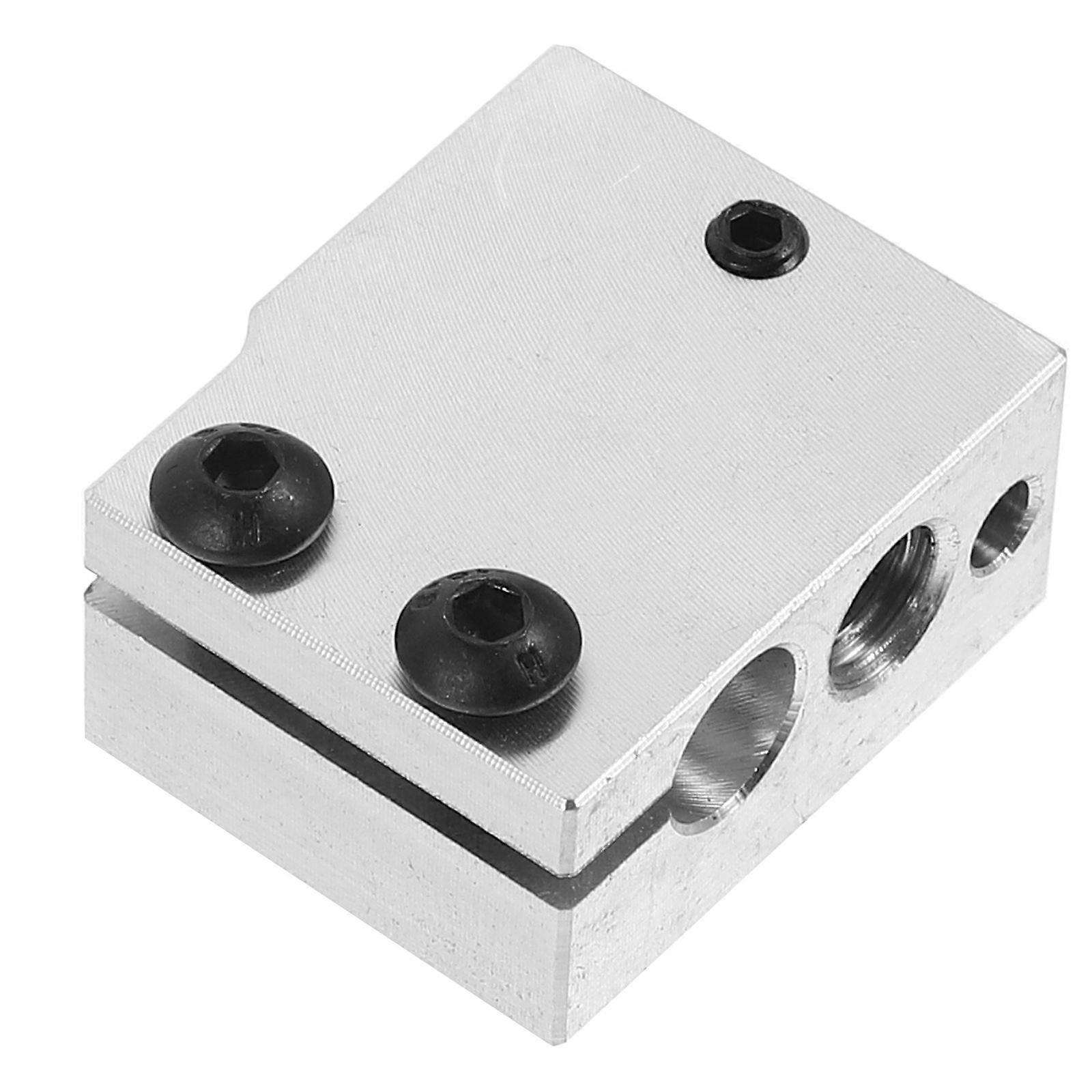 Heater Block Kit 3D Printer Heat Block 3D Printing Accessory Compatible with PT100 Sensors Faster Extrusion 1Set