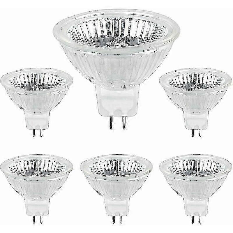 GU5.3 35W 12V Halogen Bulb, MR16 Halogen Spot Bulb, pack of 6