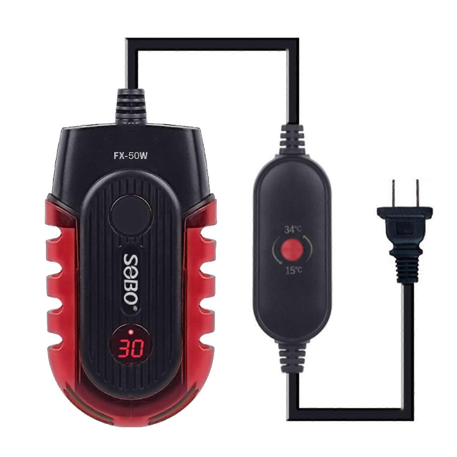 Aquarium Heater Fast Heating Prevent Dry Burning Digital Display Aquarium Thermostat Heater for Fish Turtle Tanks FX 50W