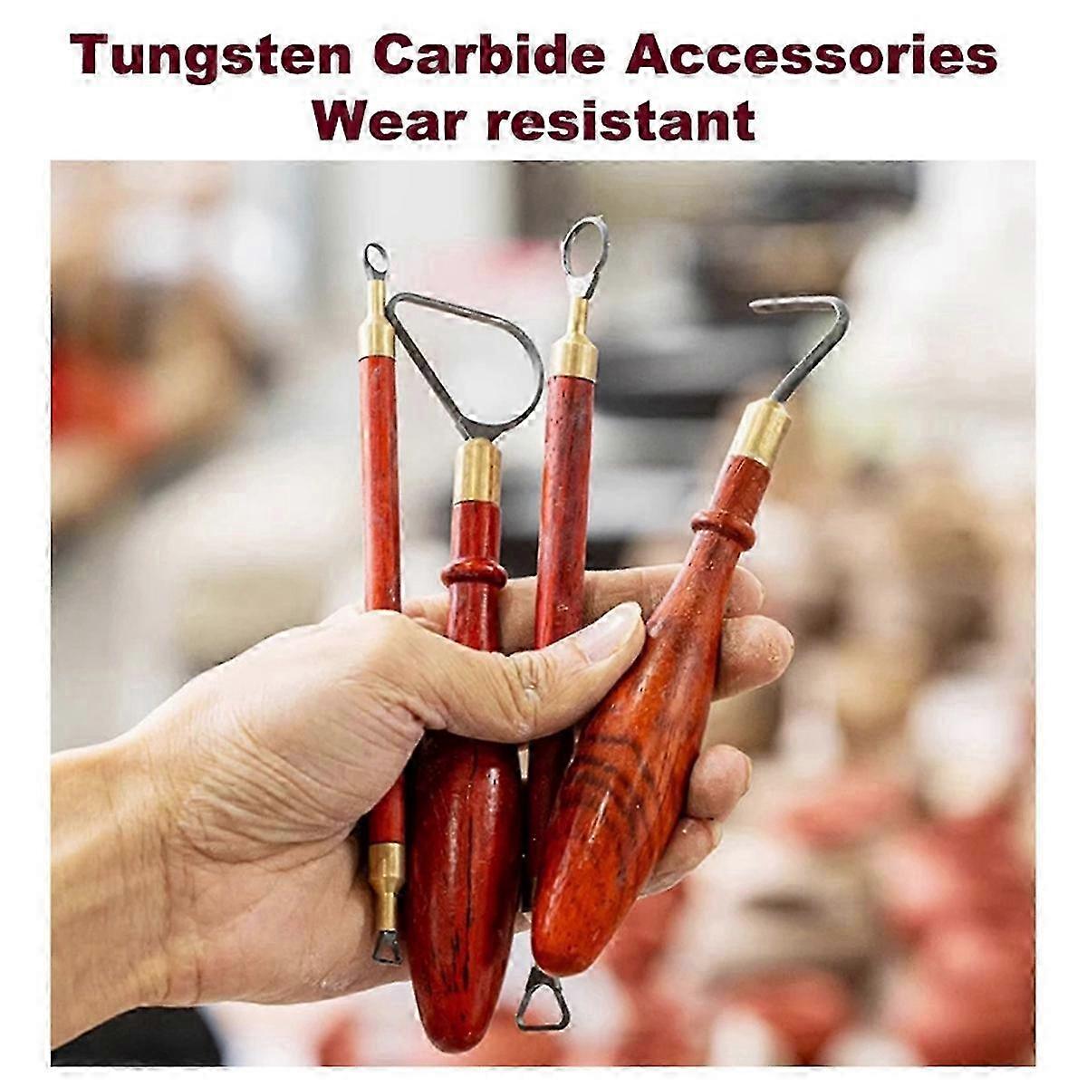 Suitable for Clay Sculpture Knife Tungsten Carbide Carved Sludge Shaper Pottery Clay Trimming Loop Tool-JC