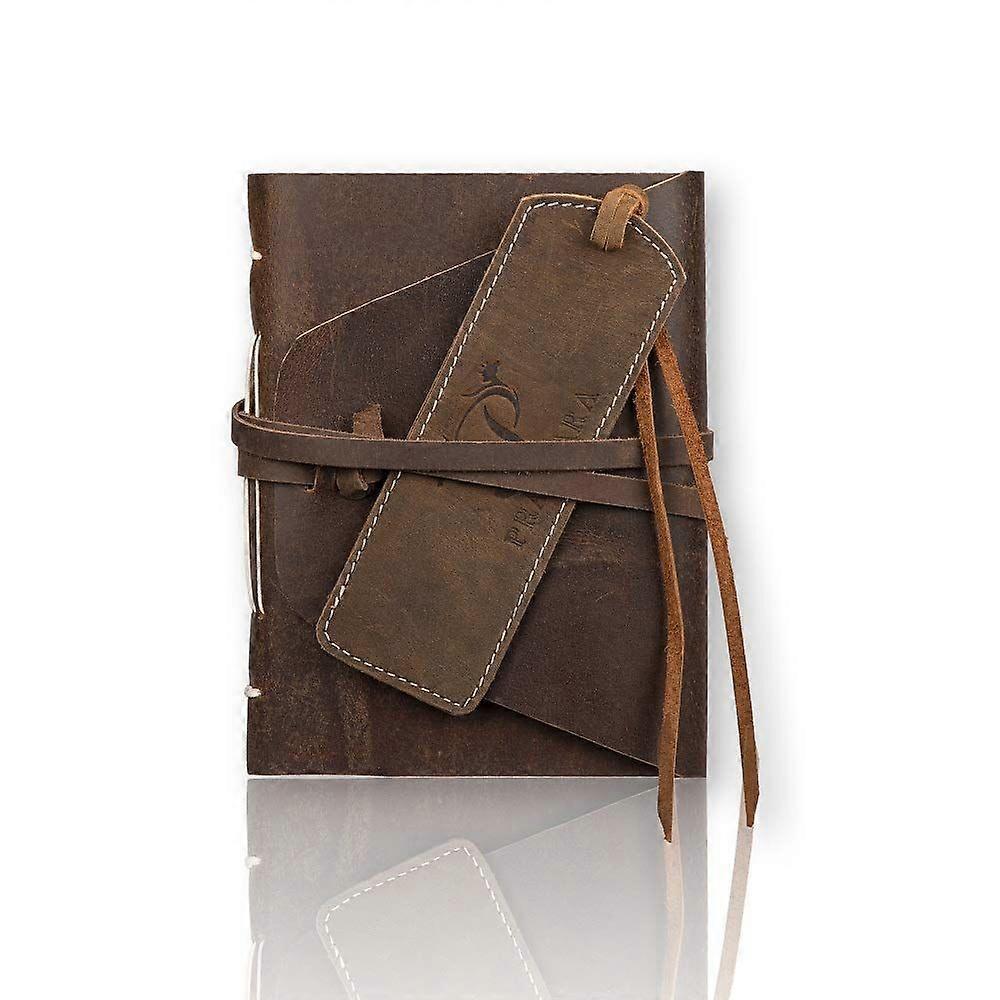 Leather Journal Writing Notebook Handmade Diary Daily Notepad for Men & Women Unlined Paper Travel Diary with Free Beautiful Bookmark