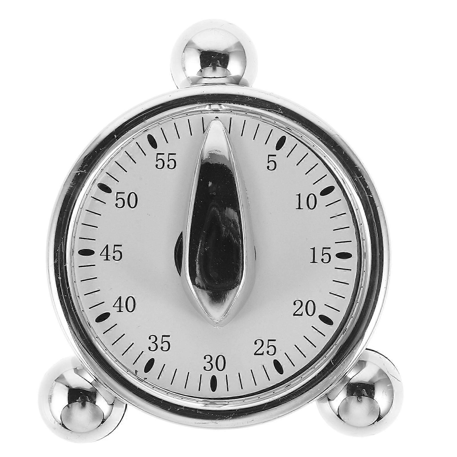 Kitchen Timer Cute Mechanical Clock Timer for Work Tasks and Exercise Routines Electroplating Material 8.00X7.00X4.50CM 1Set