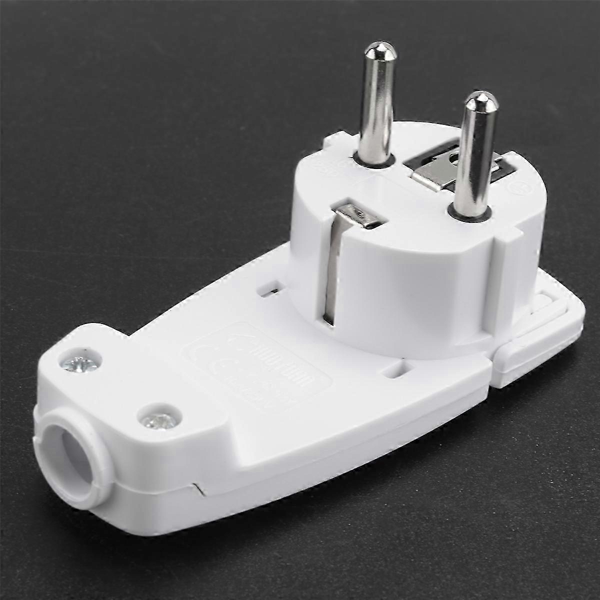 2pcs Schuko Angled Plug Flat, Schuko Flat Plug 250 V (16 A), Schuko Plug, Schuko Plug Flat, Eu Plug Edition 0708