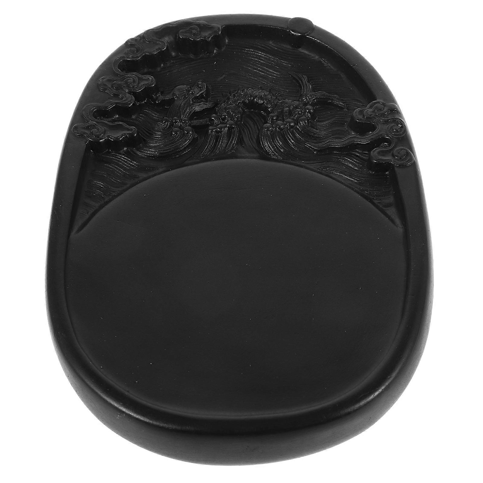 Chinese Calligraphy Supplies Preserve Inkslab Stone For Grinding Storing Ink Simple Design 1Pack