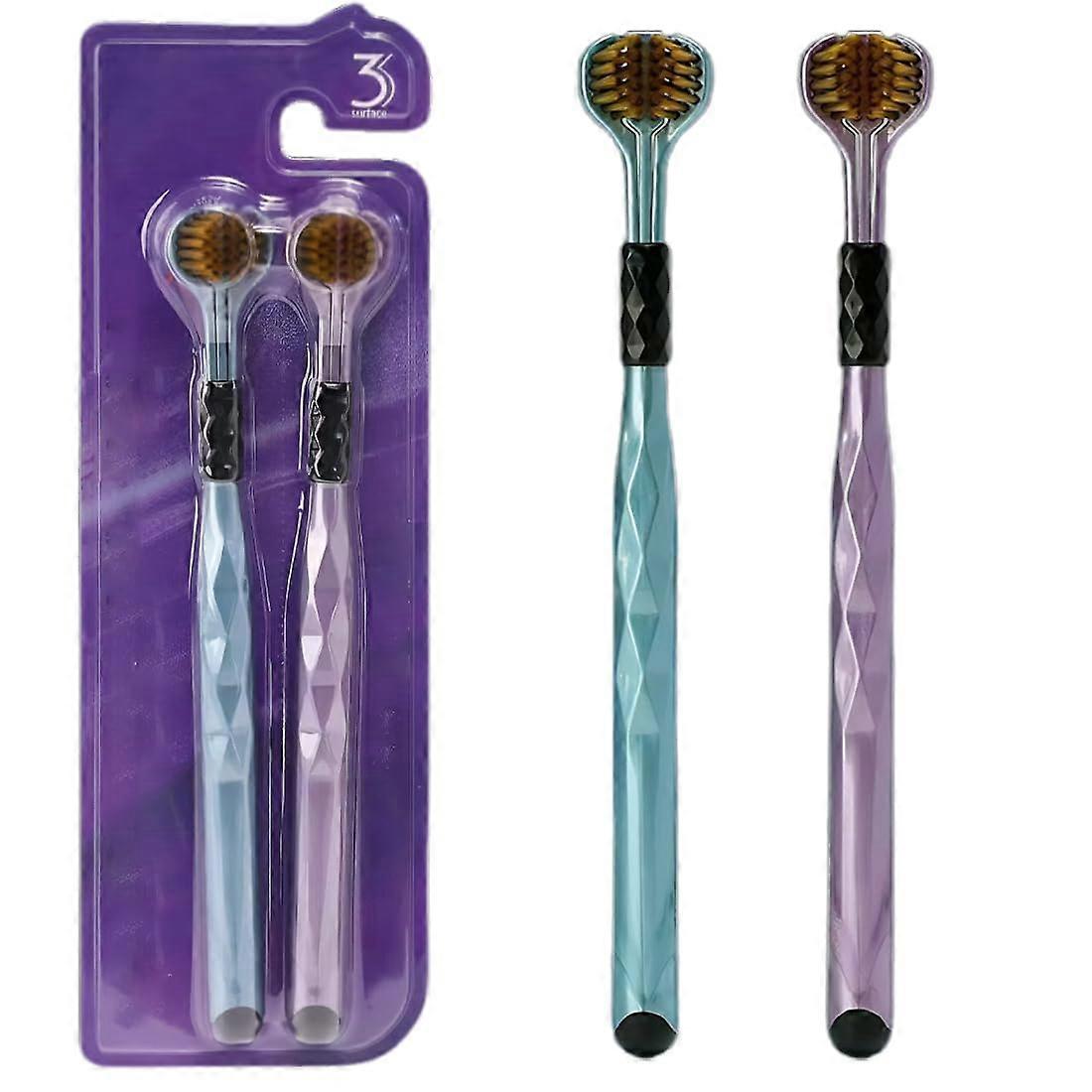 Macaroon Toothbrush with Soft Bristles, Gently Clean Every Tooth and Gum Care
