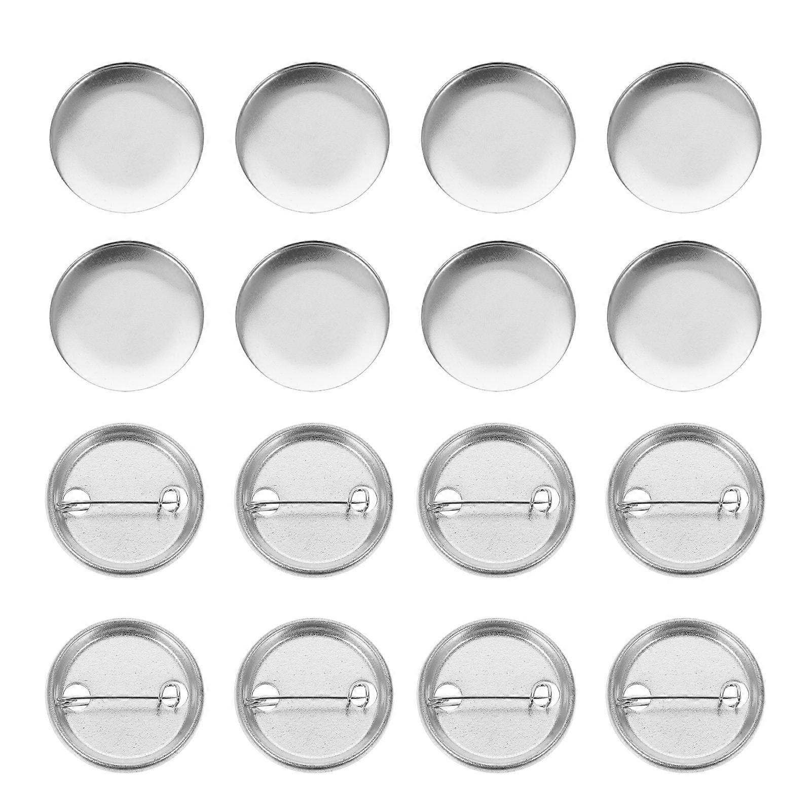 100 Sets Badge Materials Pin DIY Blank Button Supply for Badges Crafts Parts