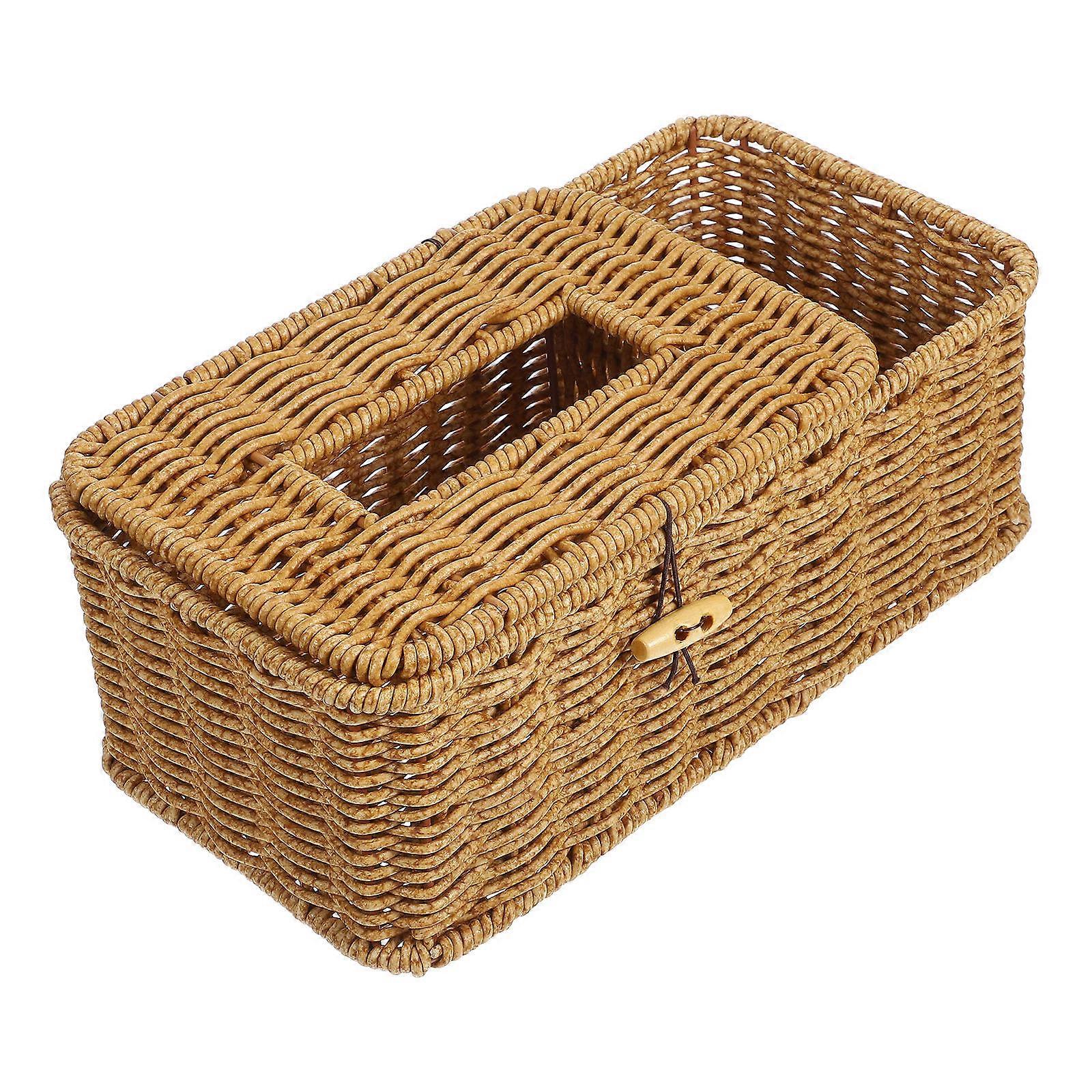 Tissue Organizer Tissue Box Plastic Tissue Dispensing Household Users Bedroom 1Pcs