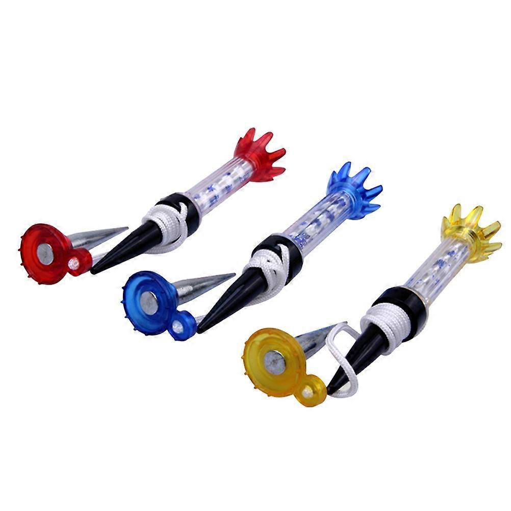 Plastic Golf Tees Ergonomic Design Durable Training Equipment Supplies For Golfer 3Pack