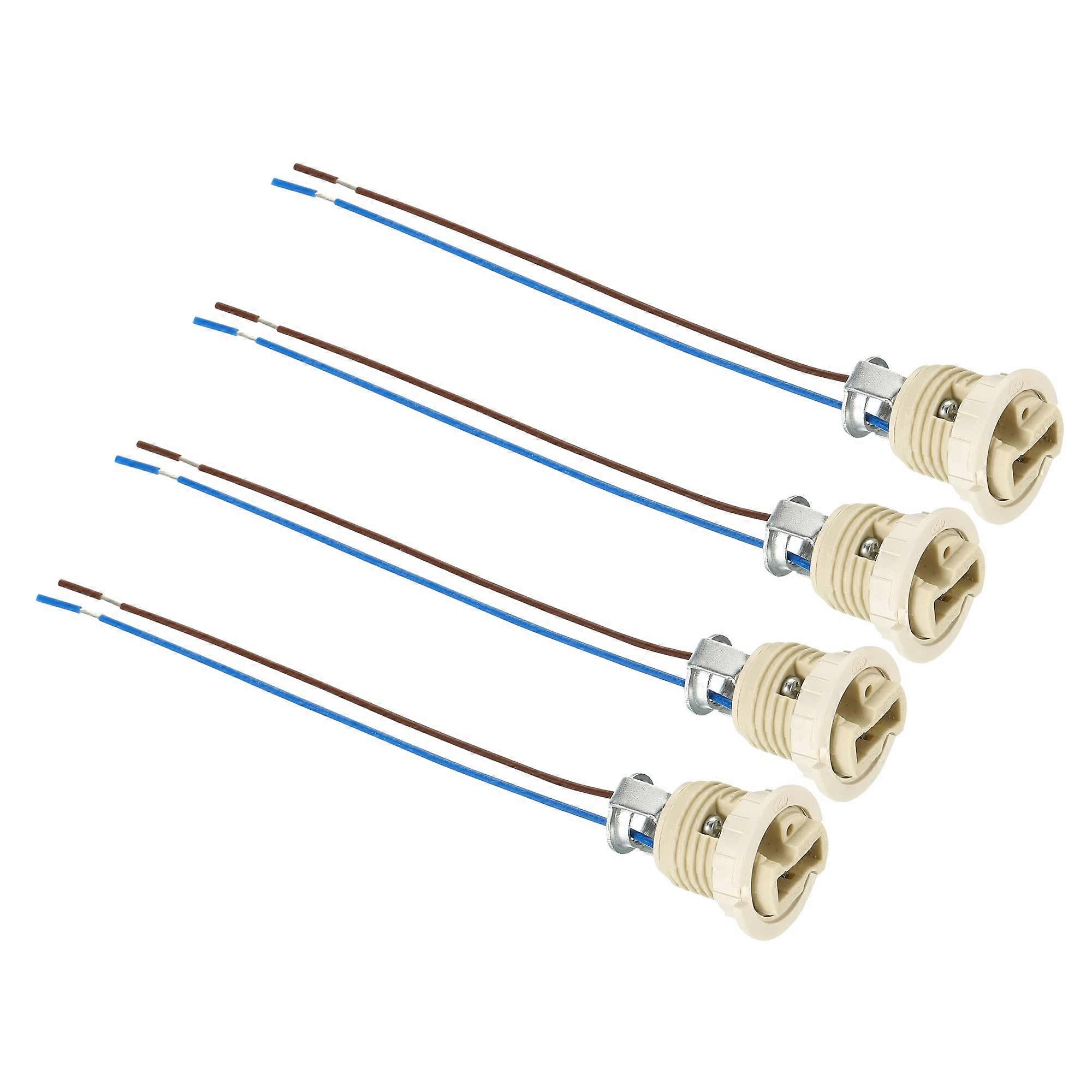 G9 Socket 4 Pack Ceramic Lamp Holder Connection Lighting Replacement with 140 mm