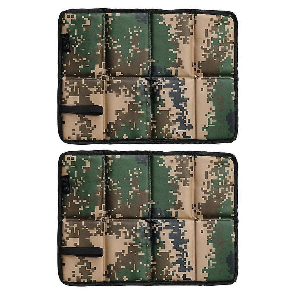 Outdoor Seat Cushions Lawn Picnic Beach Oxford Cloth Waterproof Multifunctional 2Pcs
