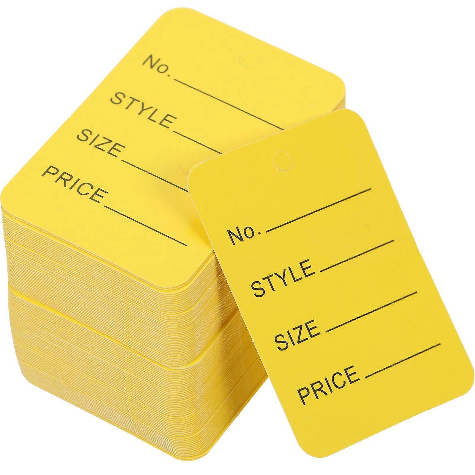 Label Tags Price Tags Stock Management Clothes Shoes Stationery Durable Design 5X3.5cm Paperboard 1000Pcs