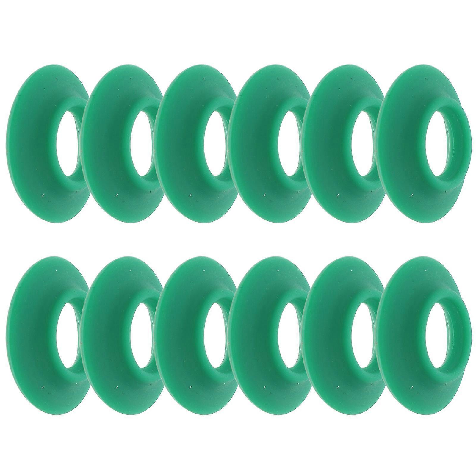 Silicone Bottle Gasket with Airtight Seal for Kitchen Use Green Color Fits Various Bottle Sizes 12 Pieces