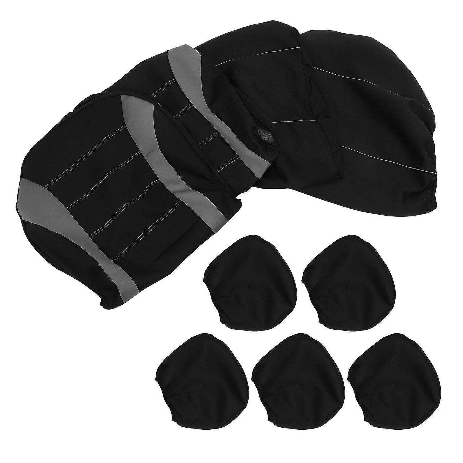 Covers For Car Seats Universal Design Net Cloth Black 31*21cm Easy to Install and Remove 9Pcs