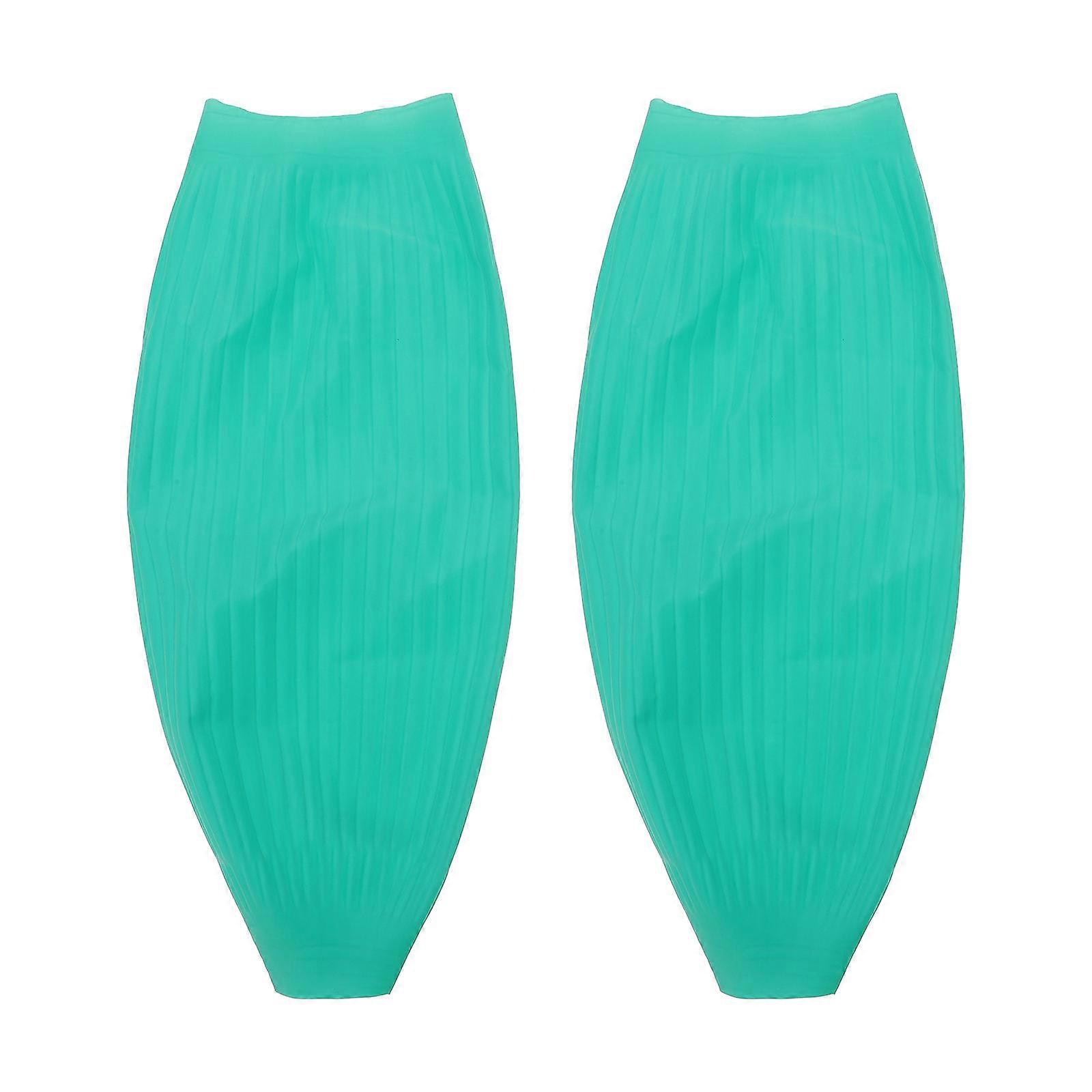 Green Latex Waterproof Oversleeves for Wearing Durable Oil Resistant with Elastic Design 40cm