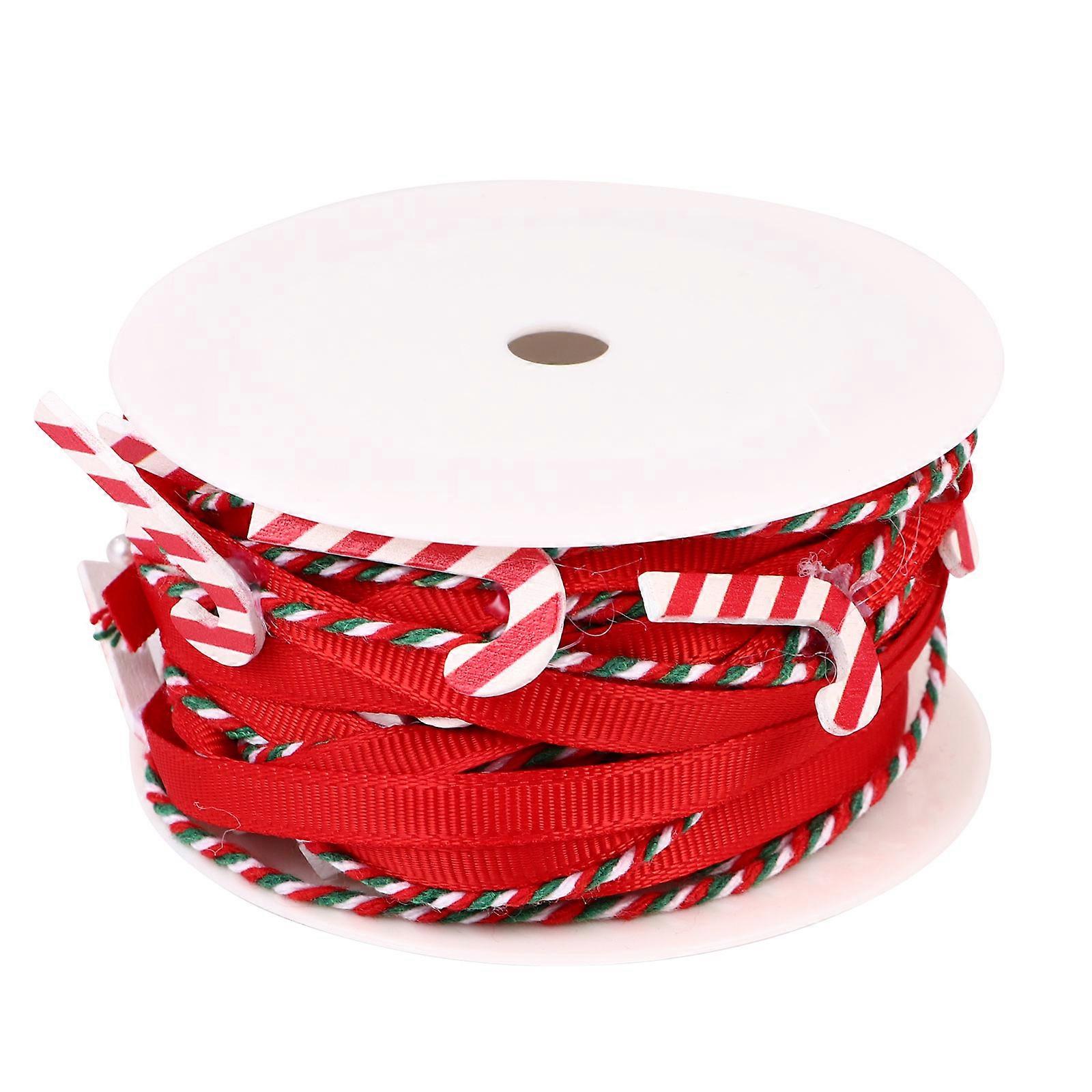 Ribbon For Diy Crafting Christmas Party Decorative Ribbon Multi Colored 5 Meters In Length Practical Hanging Band 1 Roll