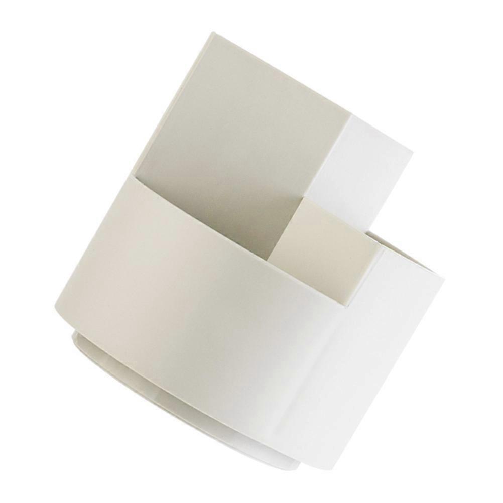 PP White Storage Box with Multi Compartments for Pens Pencils 6 inch