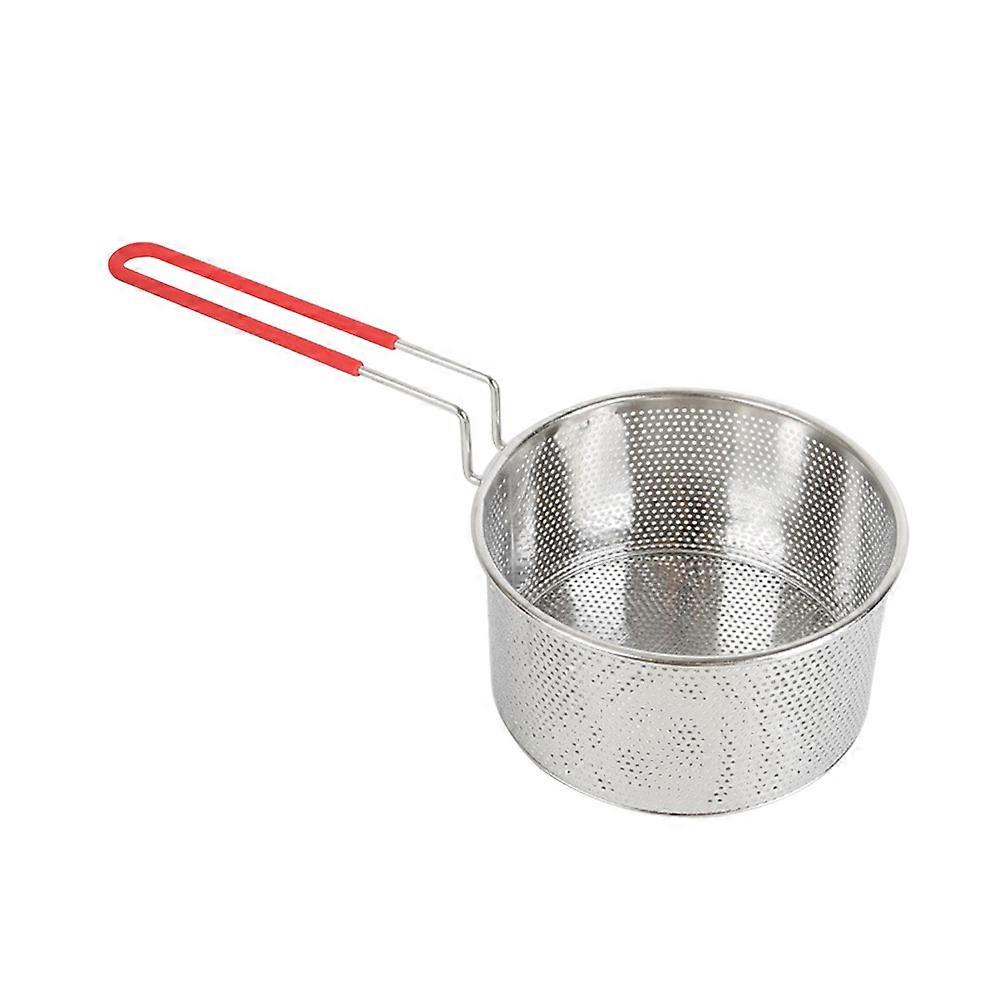 Stainless Steel Colander Spoon for Food Serving with High Density Holes and Ergonomic Handle 18cm