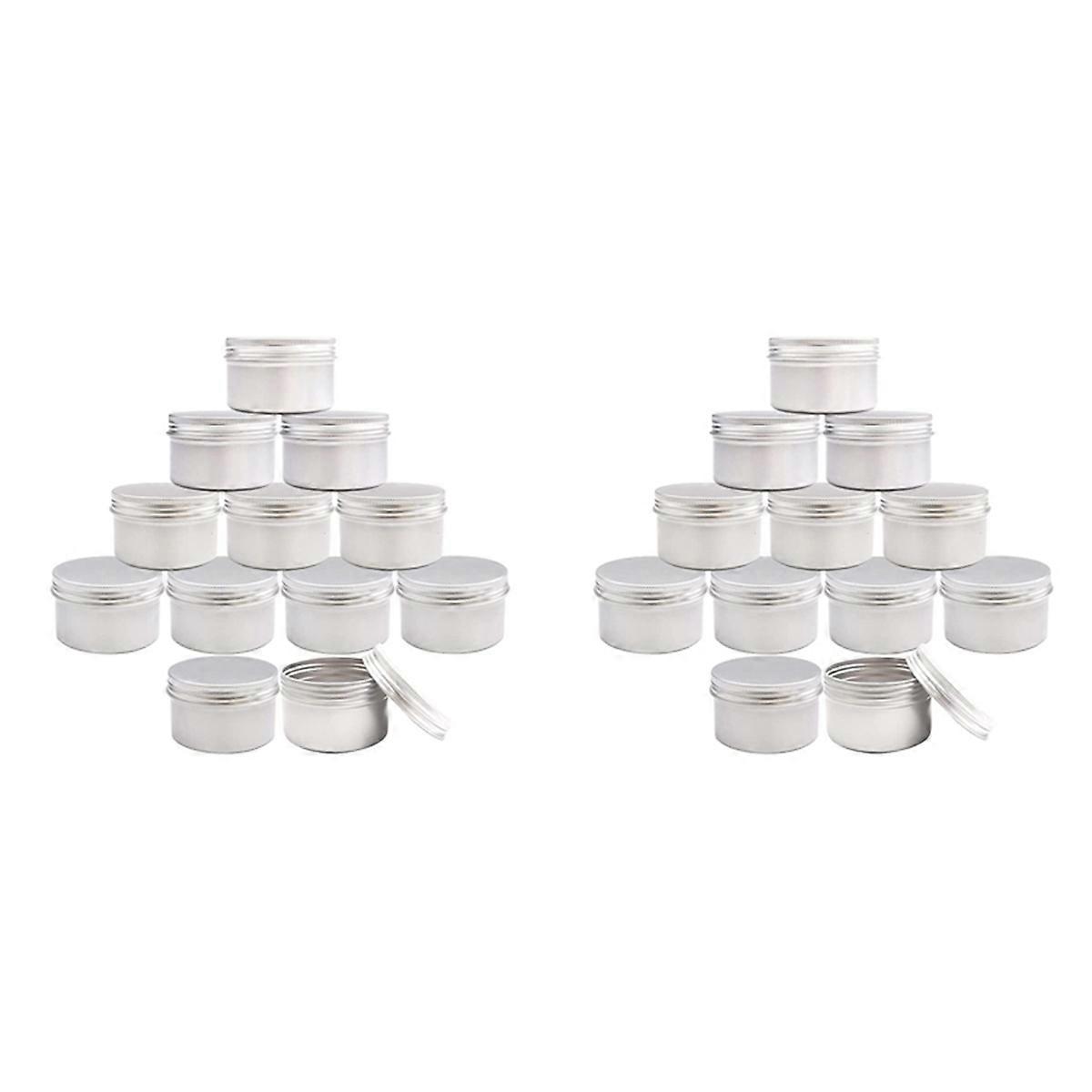 24Pcs 4Oz Metal Candle Tins for DIY Candle Making, Metal Tins with Screw Lids,for Candle Making,Craf
