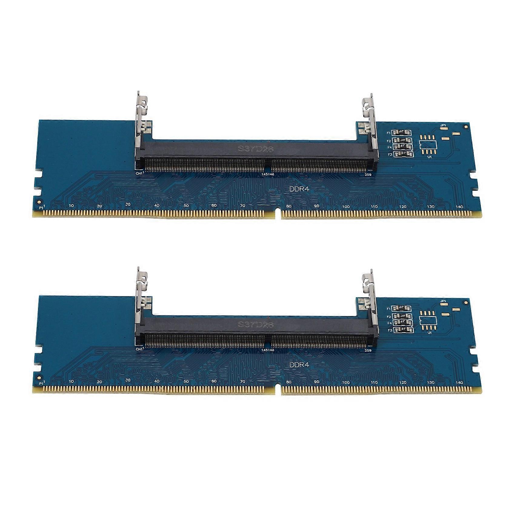 2X Laptop DDR4 SO-DIMM to Desktop DIMM Memory RAM Connector Adapter Desktop PC Memory Cards Converte