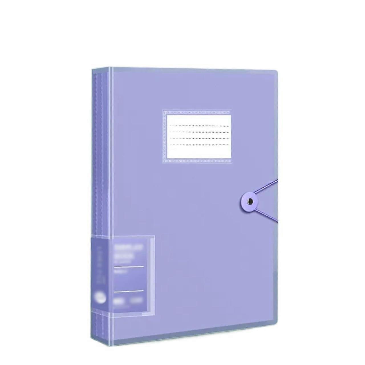 A4 document folder, transparent insert, multilayer file folder, looseleaf sorting and organizing folder, 80page file storage folder (Color: Red)