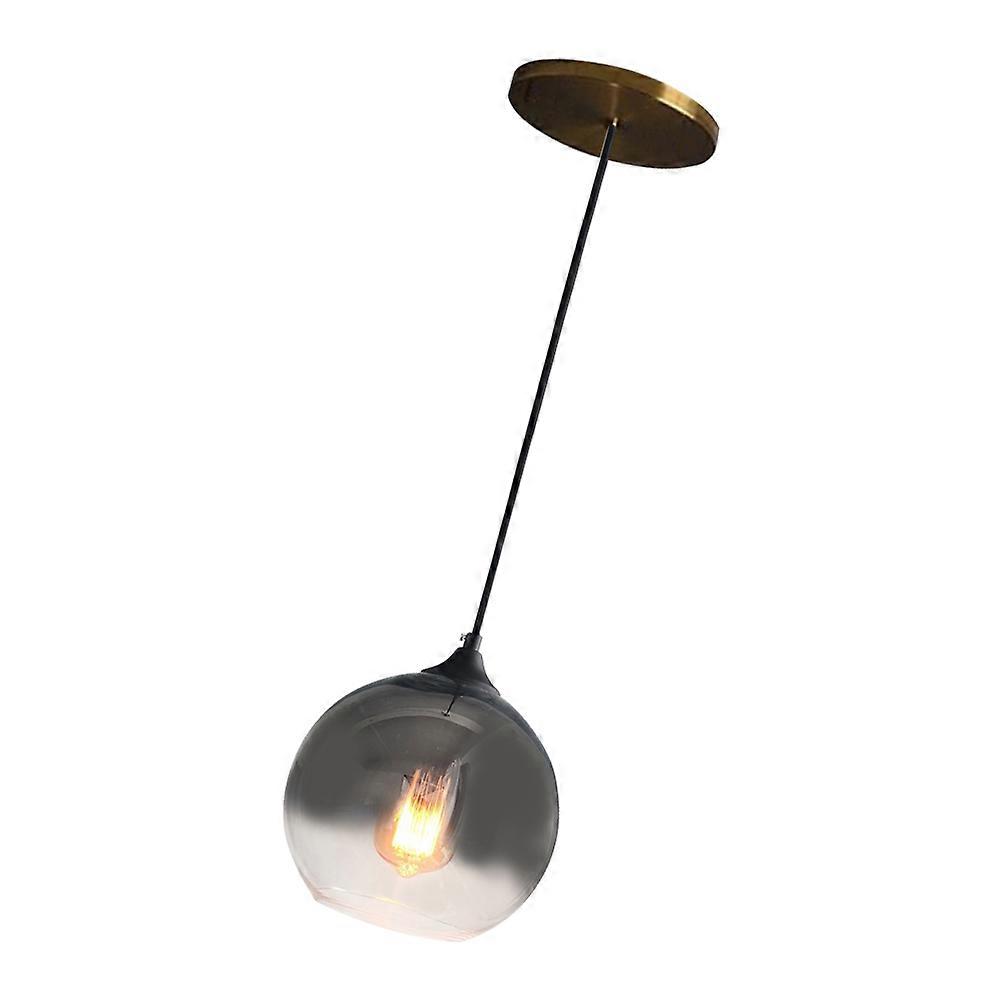 Clear Ball Glass Hanging Lamp Suitable For Bedroom And Dining Room In Vintage Style With Round Shape Illumination 1Set