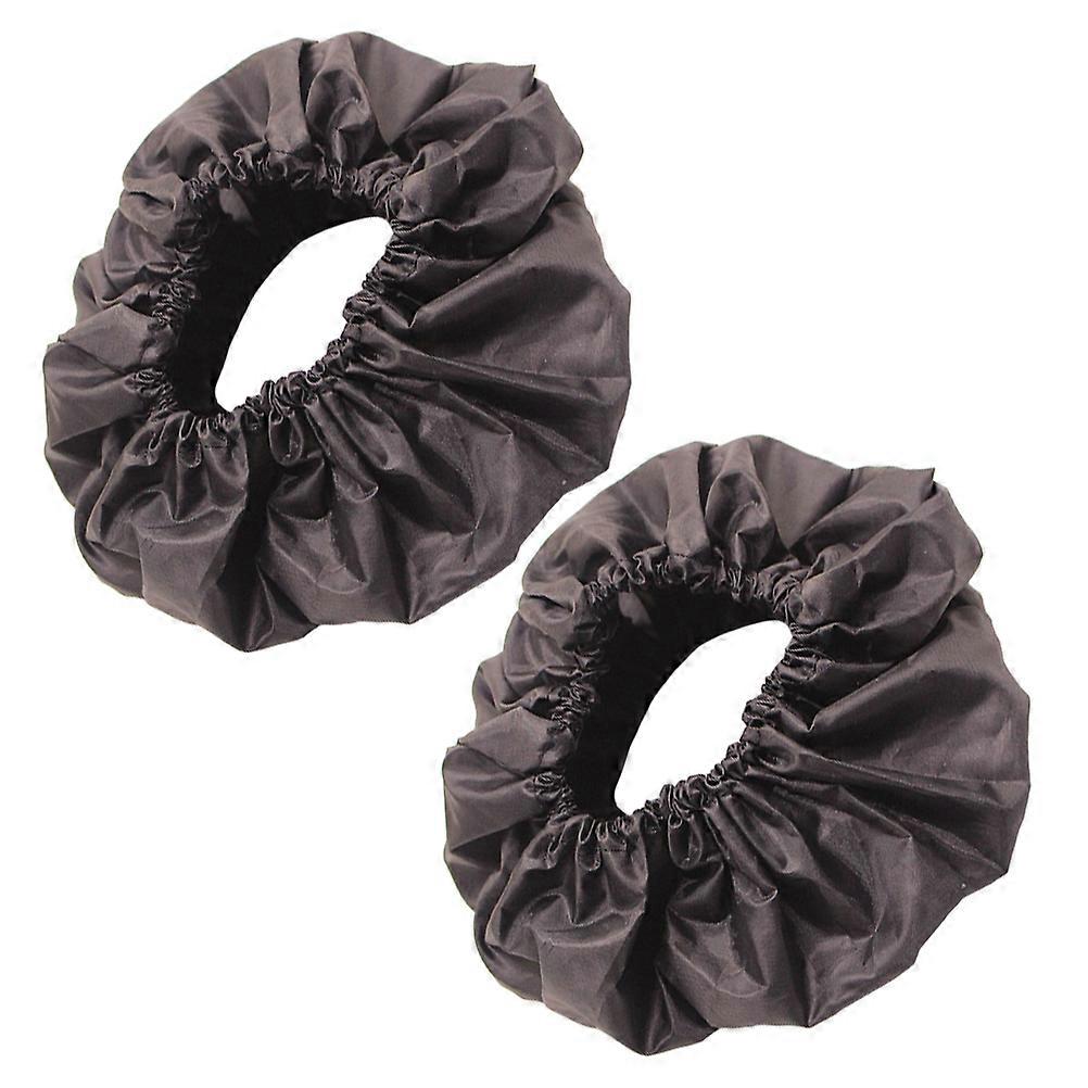 Wheel Protective Cover for Trolley Black 2Pcs Stroller Accessory
