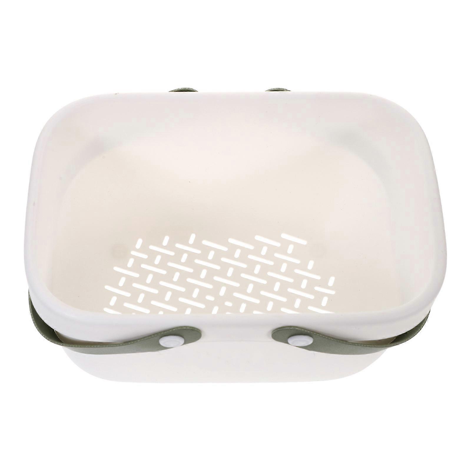 Plastic Shower Basket Bathroom Organizer with Handle 1 Set Portable Storage Basket
