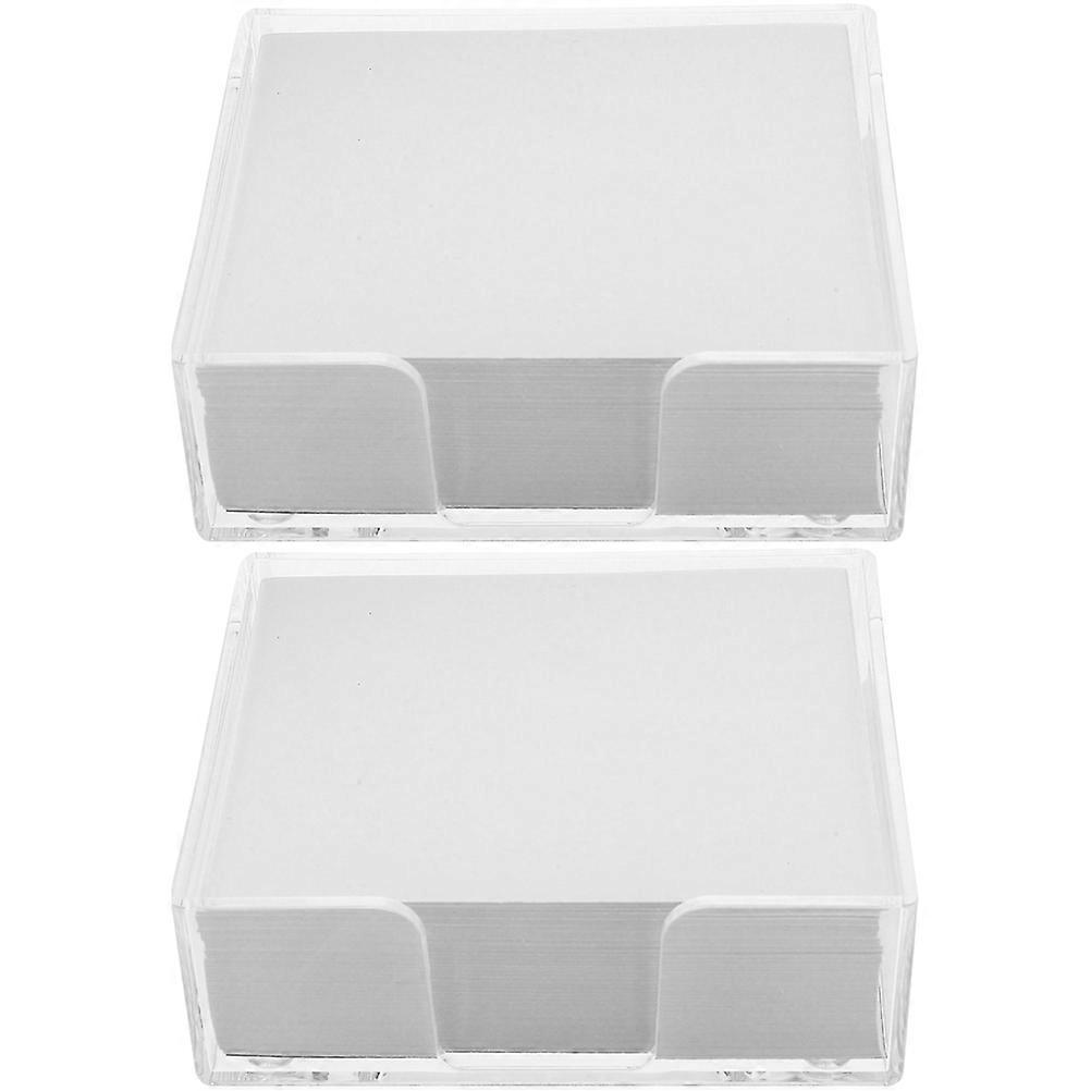 Practical Memo Pad Non-Stick Note Paper Memo Reminder Pad Box Packaging Memo Papers Teachers School Use 11.5x10.5x3.8cm 2Boxes
