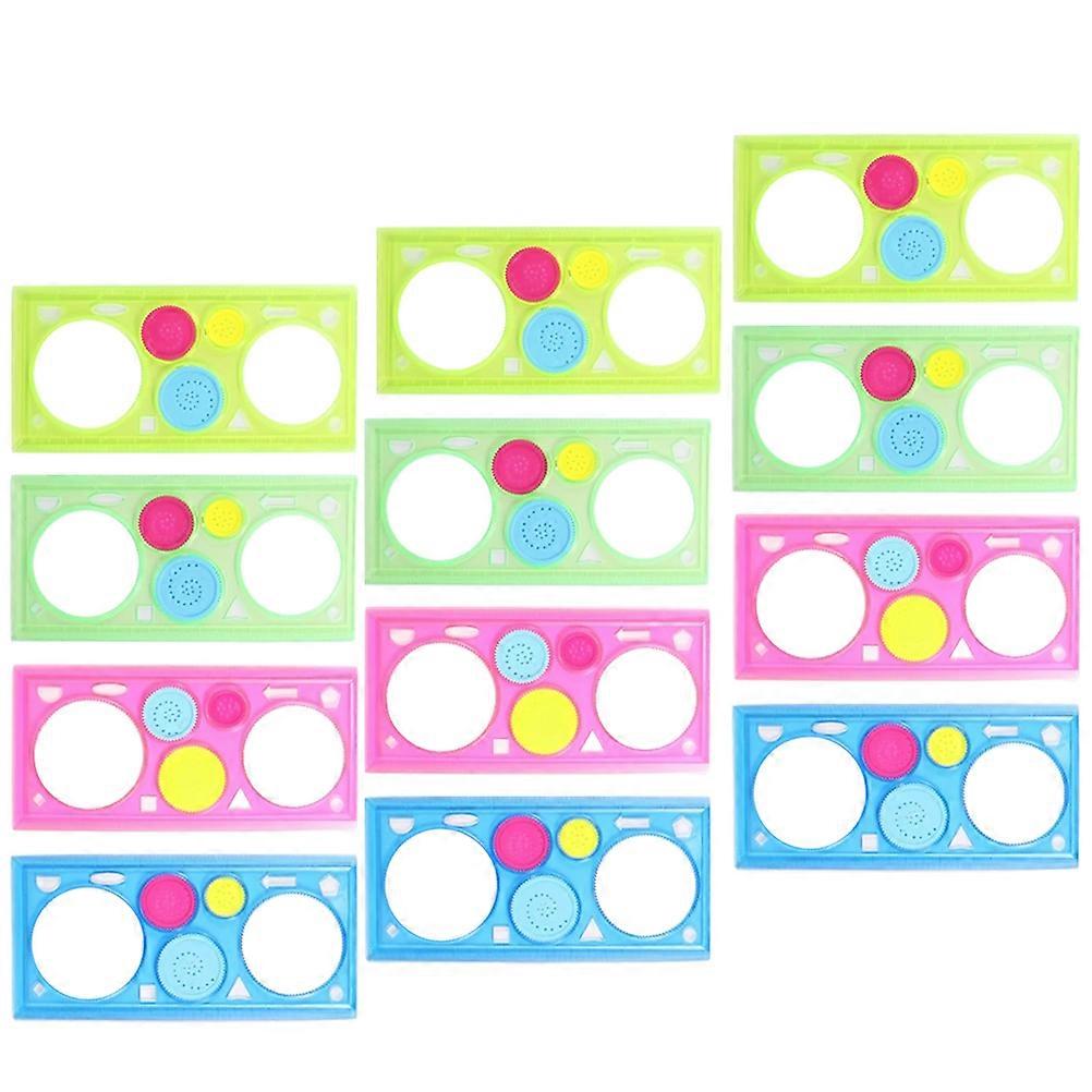 Kids Painting Stencils Assorted Color Plastic 12Pcs for Wood Signs Crafts Classroom Use
