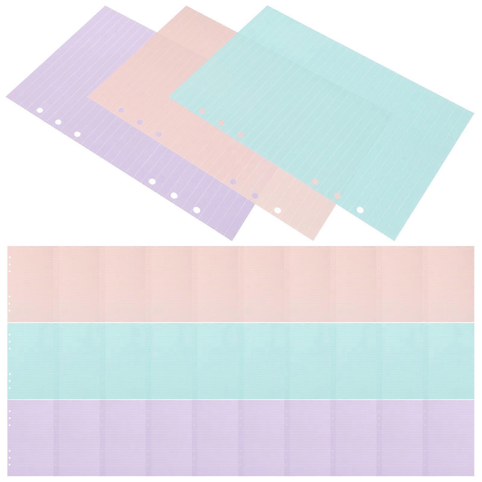 Smooth Touch Assorted Color Notebook Refill Paper for Writing with Craftsmanship 3 Books