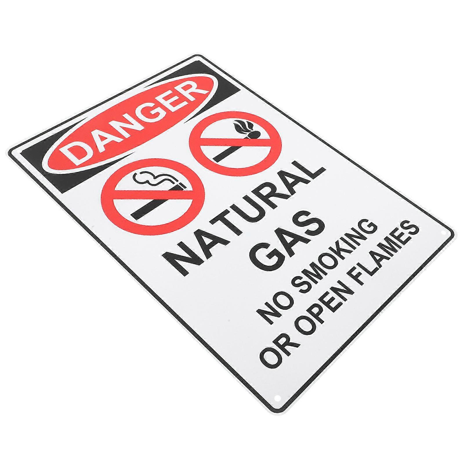 Non Smoking Signage Rectangular Caution Sign For Communities 30.00X20.00X0.20CM Simple Design 1Pack