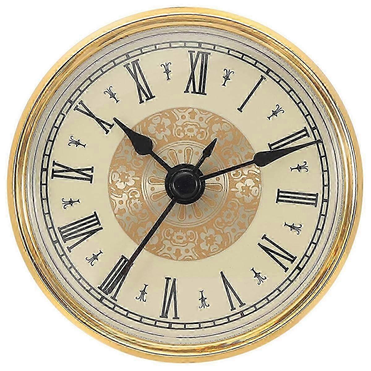 70mm Round Quartz Clock Insert - Miniature Clock Movement for DIY Projects & Creative Home Decor