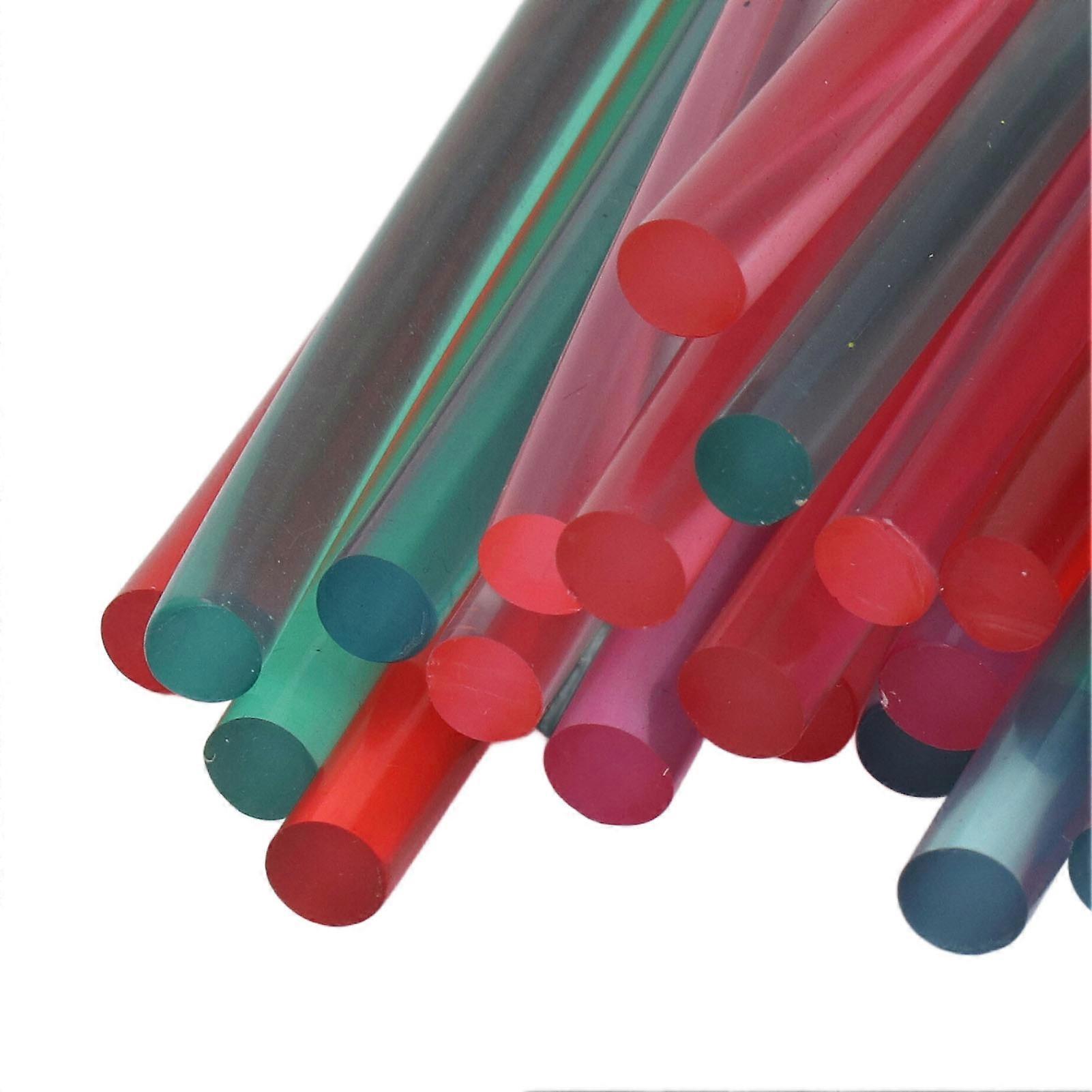 30Pcs Colored Hot Glue Sticks Strong Adhesion Good Toughness Eco Friendly Hot Melting Glue Sealing Sticks for DIY Crafts