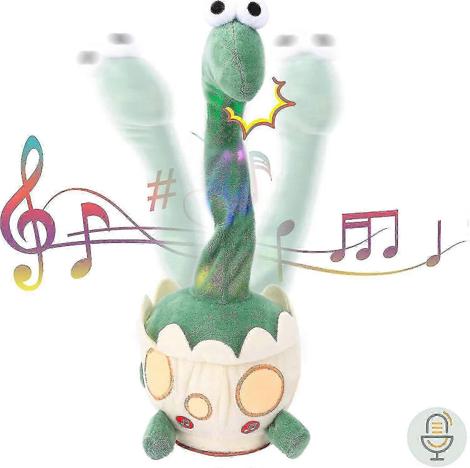 dancing Talking Dinosaur Plush Repeat What You Say Wriggle Singing Recording Electric Interactive Toy Funny Mimicking Speaking Creative Toy Birthd PXC