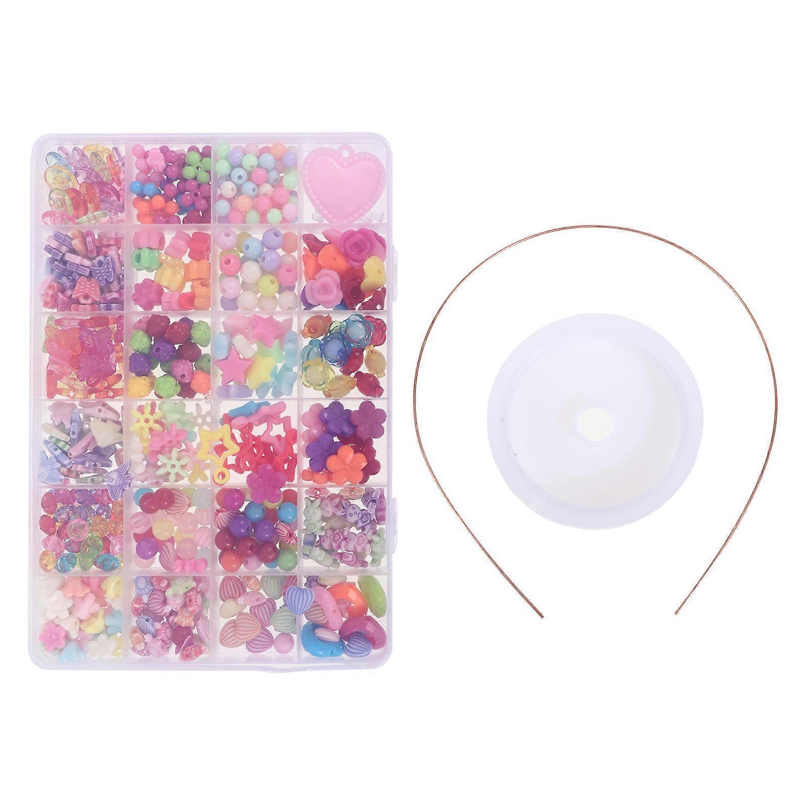 Handmade Beads Toy Kit For Girls Perfect For Creative Learning In Pink Color Designed For Kids Fun Activities