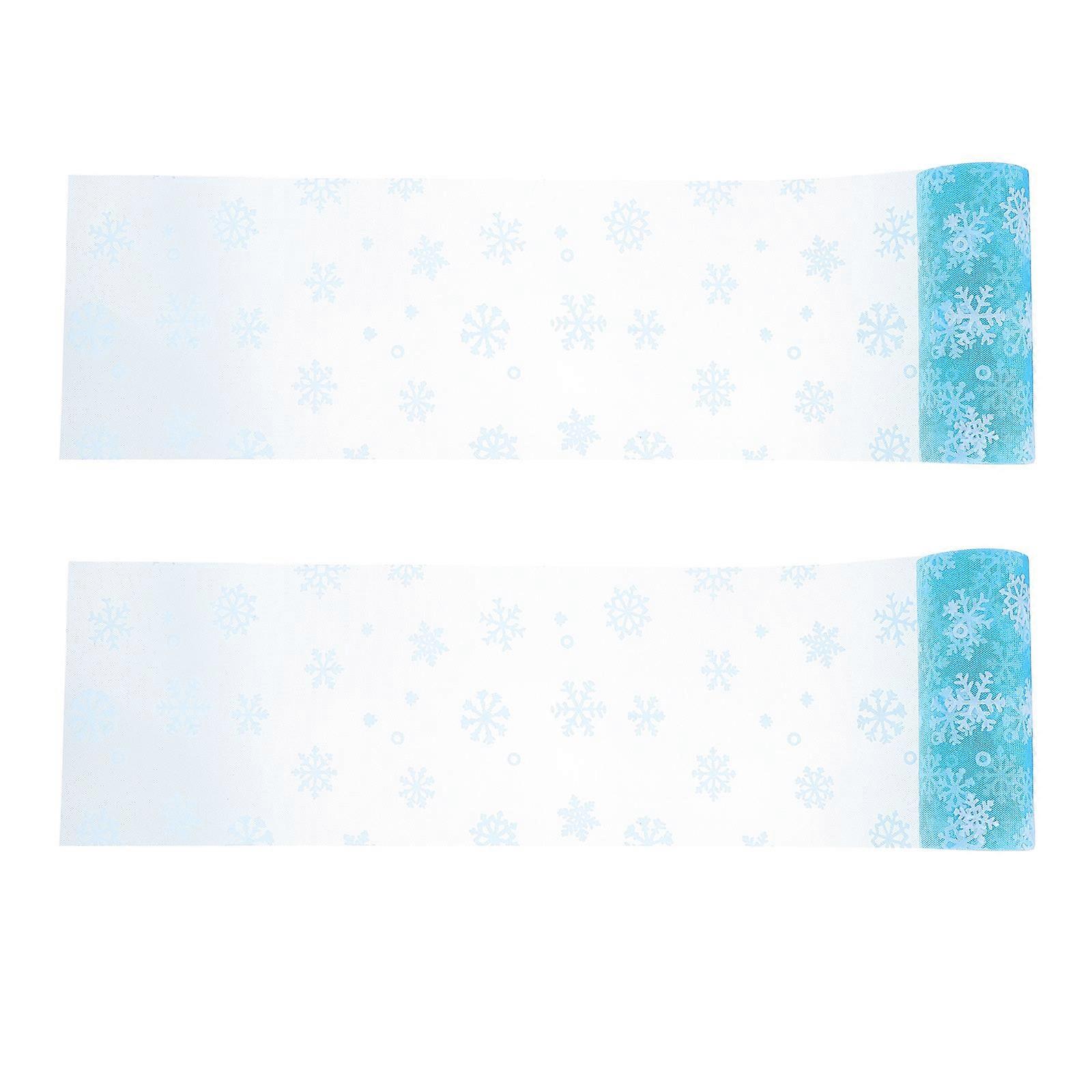 Glittering Gauze Tulle Roll Christmas Party Decoration Artists Winter Festivals 2 Rolls