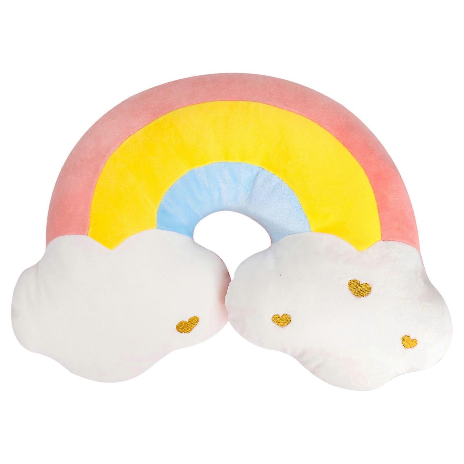 1Pc Colorful Rainbow Shape Throw Pillow Cute Cushion for Living Room and Car